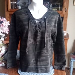 Sanctuary Camo Sweatshirt